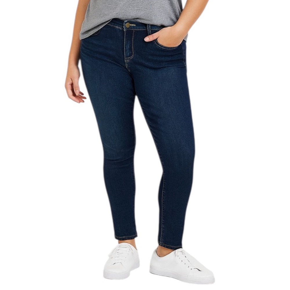 Kut from the Kloth Women's Straight Blue Jeans Size 12 Dark Wash Blue